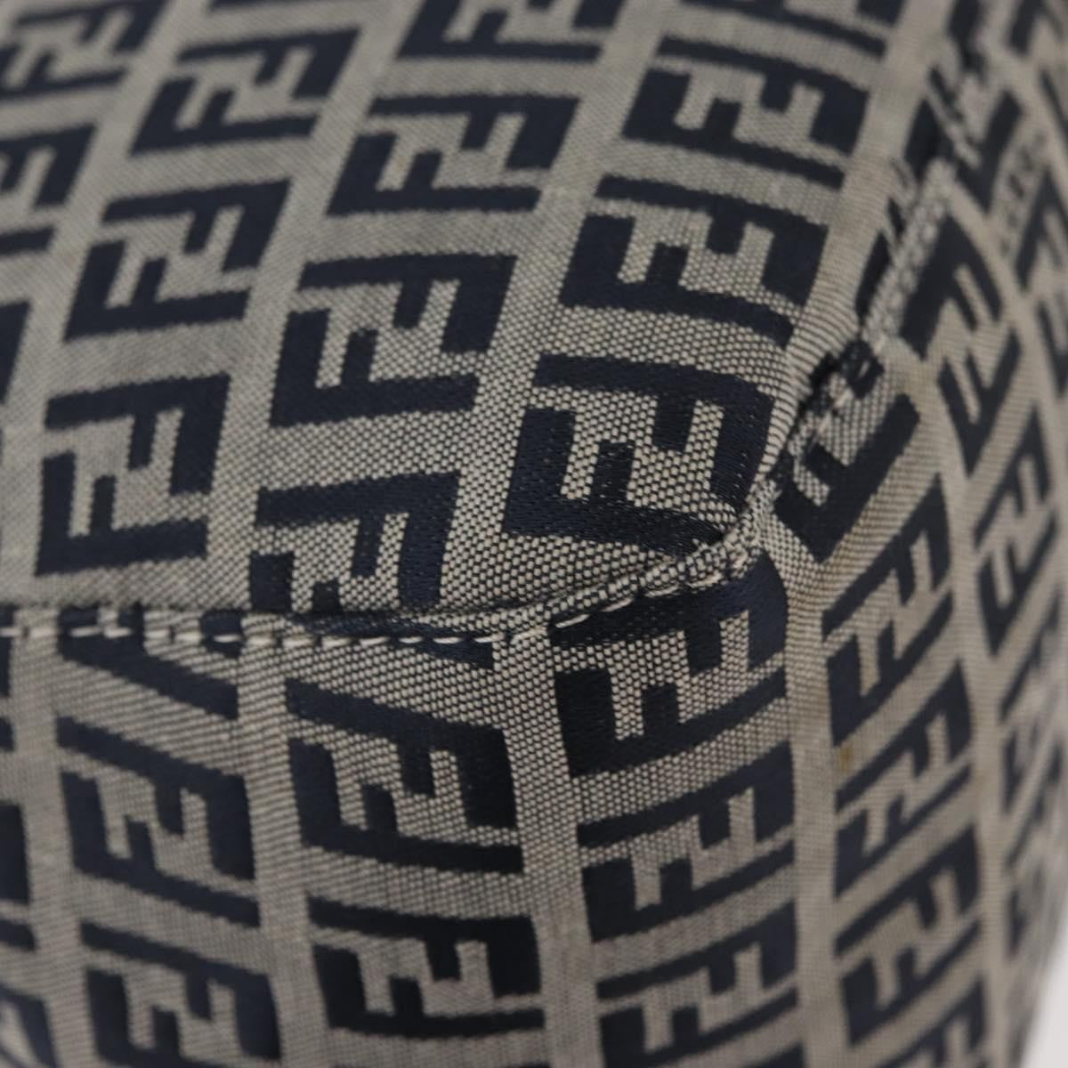 Fendi Baguette Zucchino Canvas, Navy, Canvas, Handbag