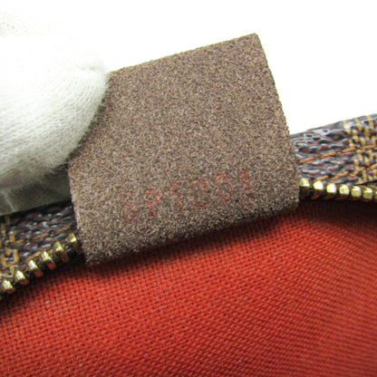 Louis Vuitton Trousse Make Up Damier, Brown, Canvas, Clutch