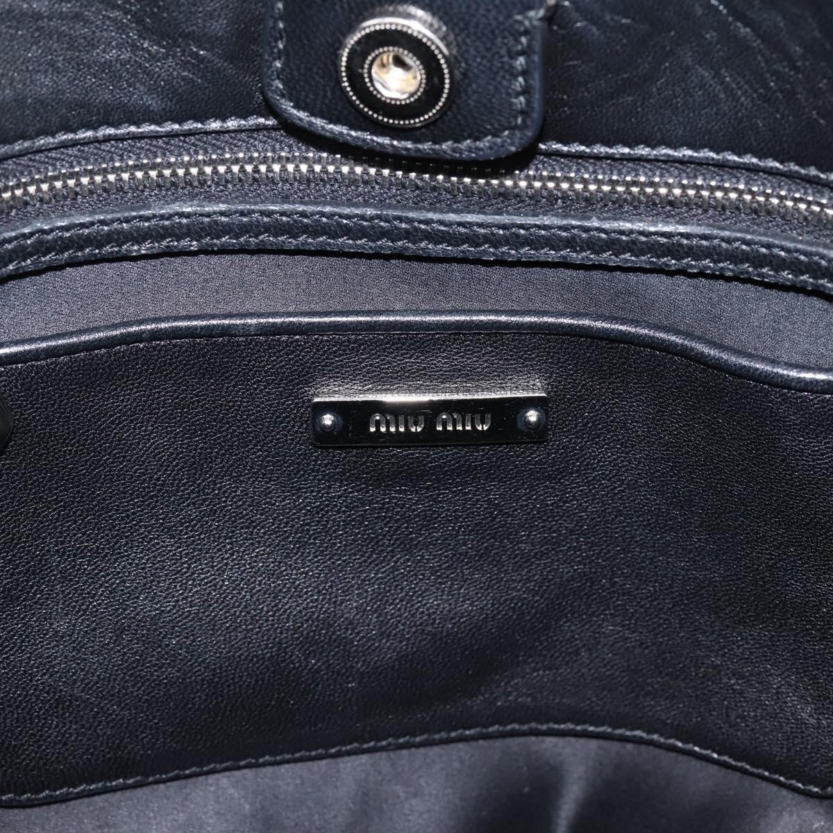 Miu Miu Shopper Tote Matelasse Leather, Black, Leather, Handbag