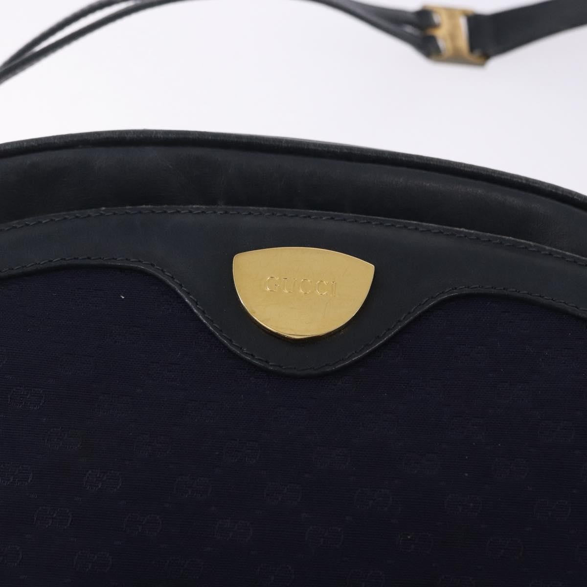 Gucci Micro GG Canvas Canvas, Navy, Canvas, Shoulder Bag