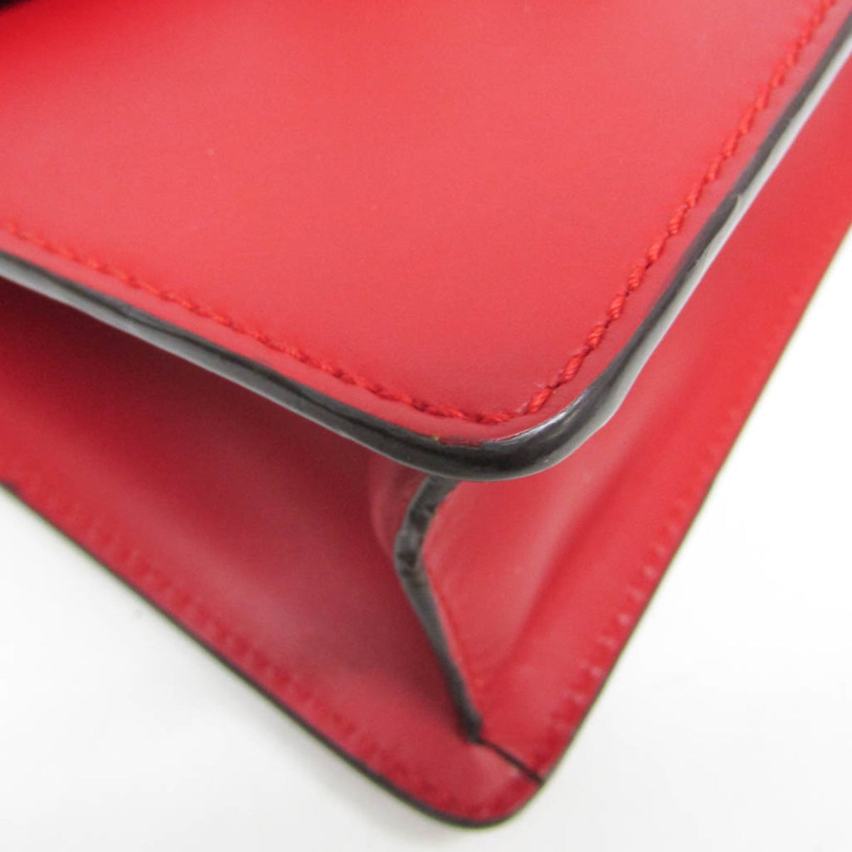 Gucci Sylvie Top Handle Leather, Red, Leather, Handbag