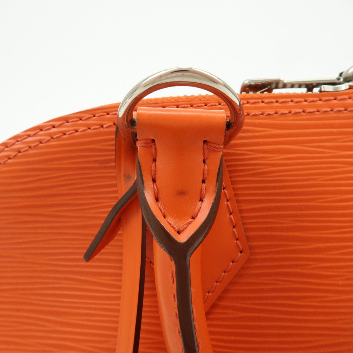 Louis Vuitton Alma Epi Leather, Orange, Leather, Handbag
