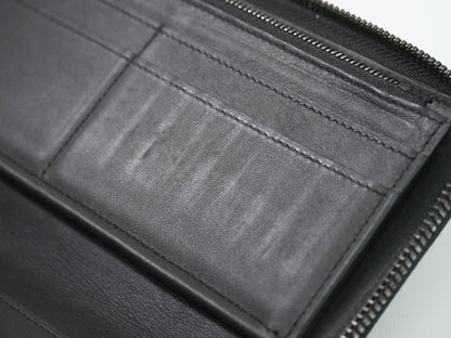 Louis Vuitton Zippy Monogram Shadow Leather, Black, Leather, Wallet