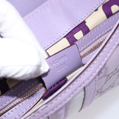 Gucci Web Flap Guccissima, Purple, Leather, Shoulder Bag