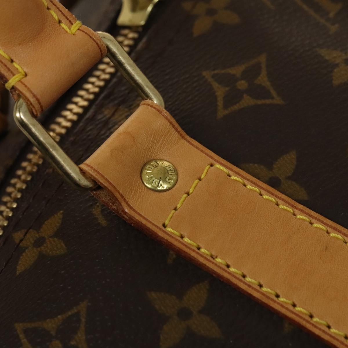 Louis Vuitton Keepall Bag Monogram Canvas, BROWN, CANVAS, Travel bag