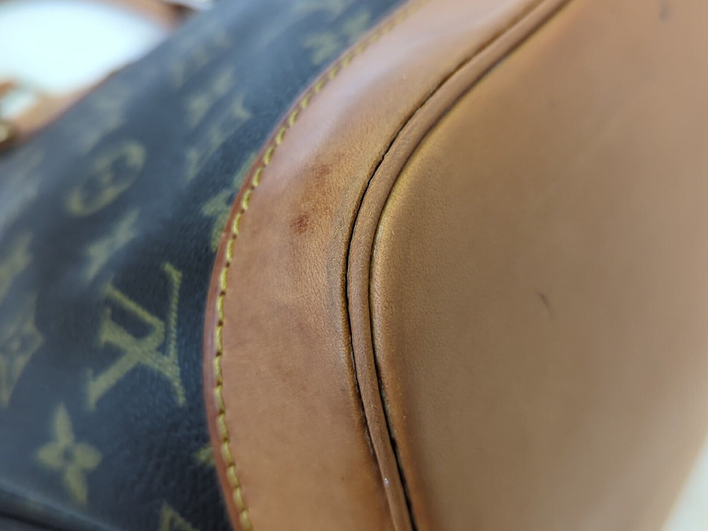 Louis Vuitton Alma Monogram Canvas, Brown, Canvas, Handbag