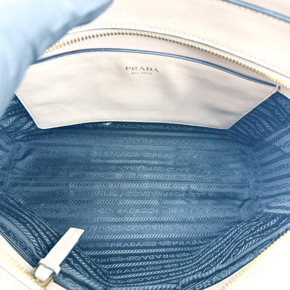 Prada Vintage Tote Leather, Beige, Leather, Tote Bag