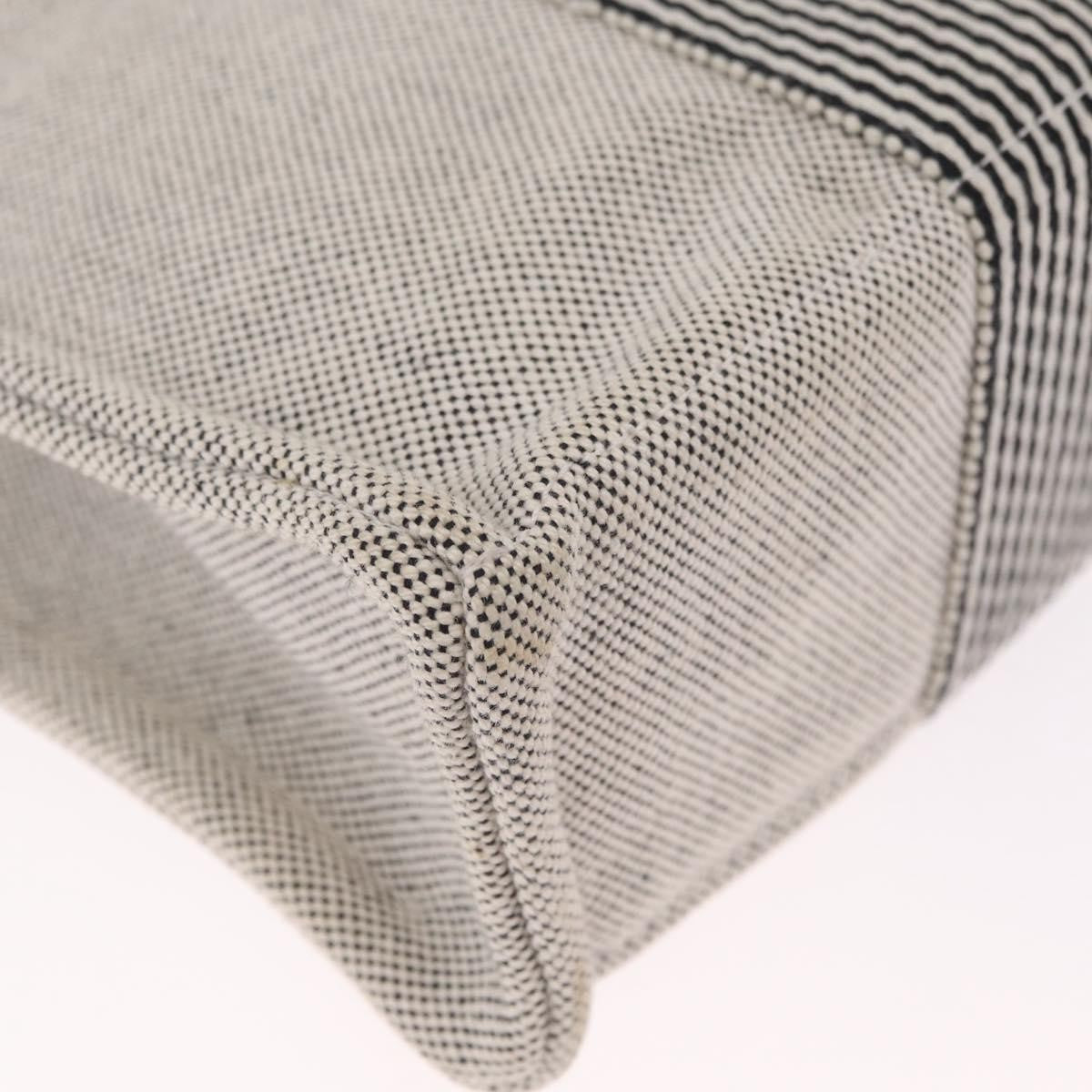 Hermes Fourre Tout Canvas, Gray, Canvas, Tote Bag