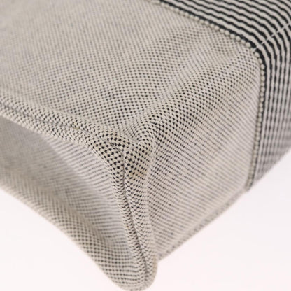 Hermes Fourre Tout Canvas, Gray, Canvas, Tote Bag