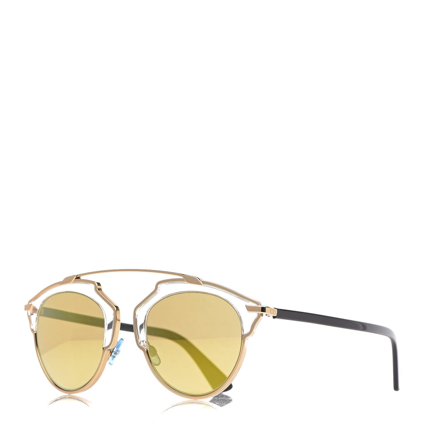 Christian Dior So Real Sunglasses Gold Yellow NWT