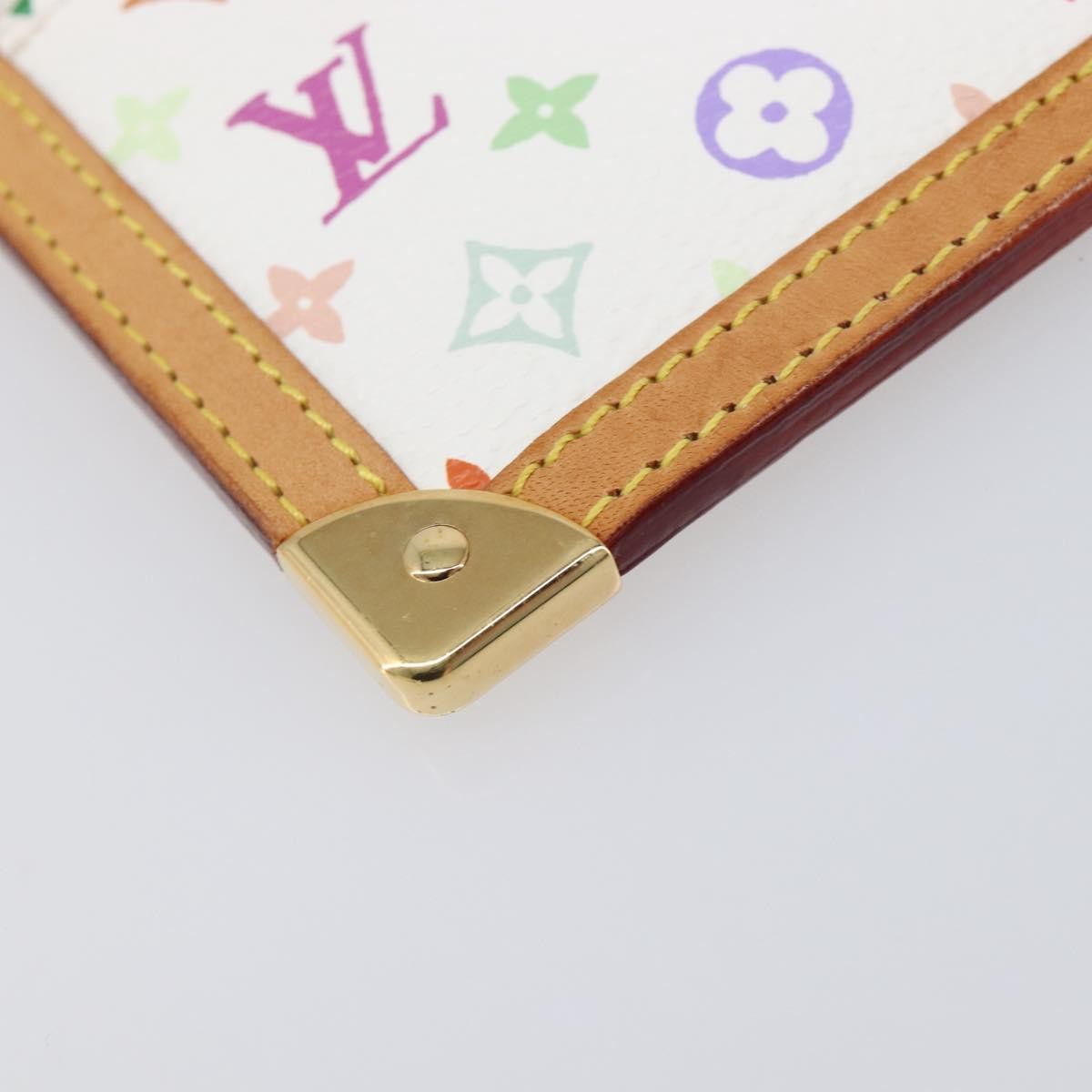 Louis Vuitton Pochette Clés Monogram Canvas, White, Canvas, Wallet