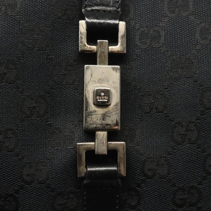 Gucci Jackie Original Shoulder Bag Diamante Coated Canvas, BLACK, CANVAS, Shoulder bag