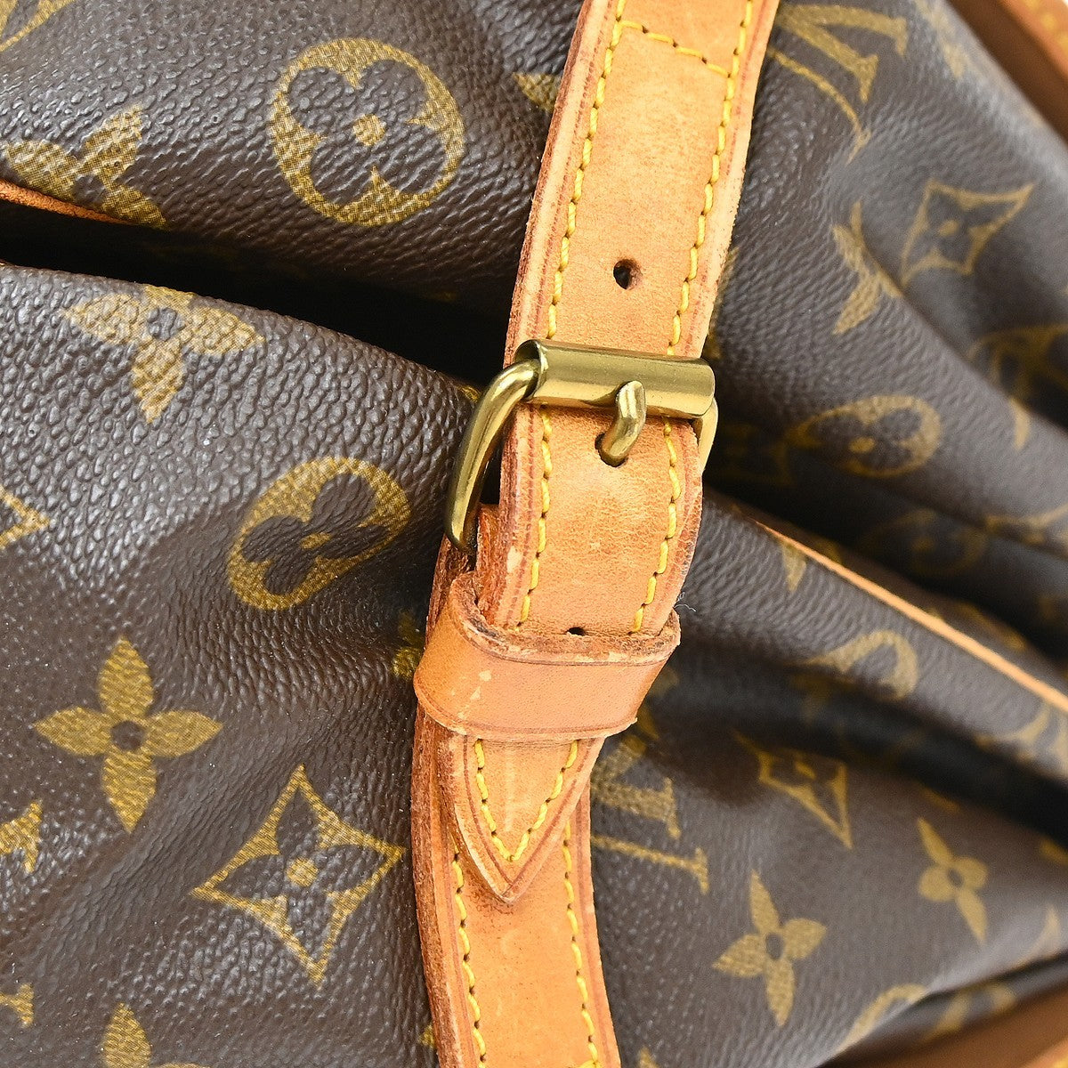 Louis Vuitton Saumur Monogram Canvas, Brown, Canvas, Shoulder Bag