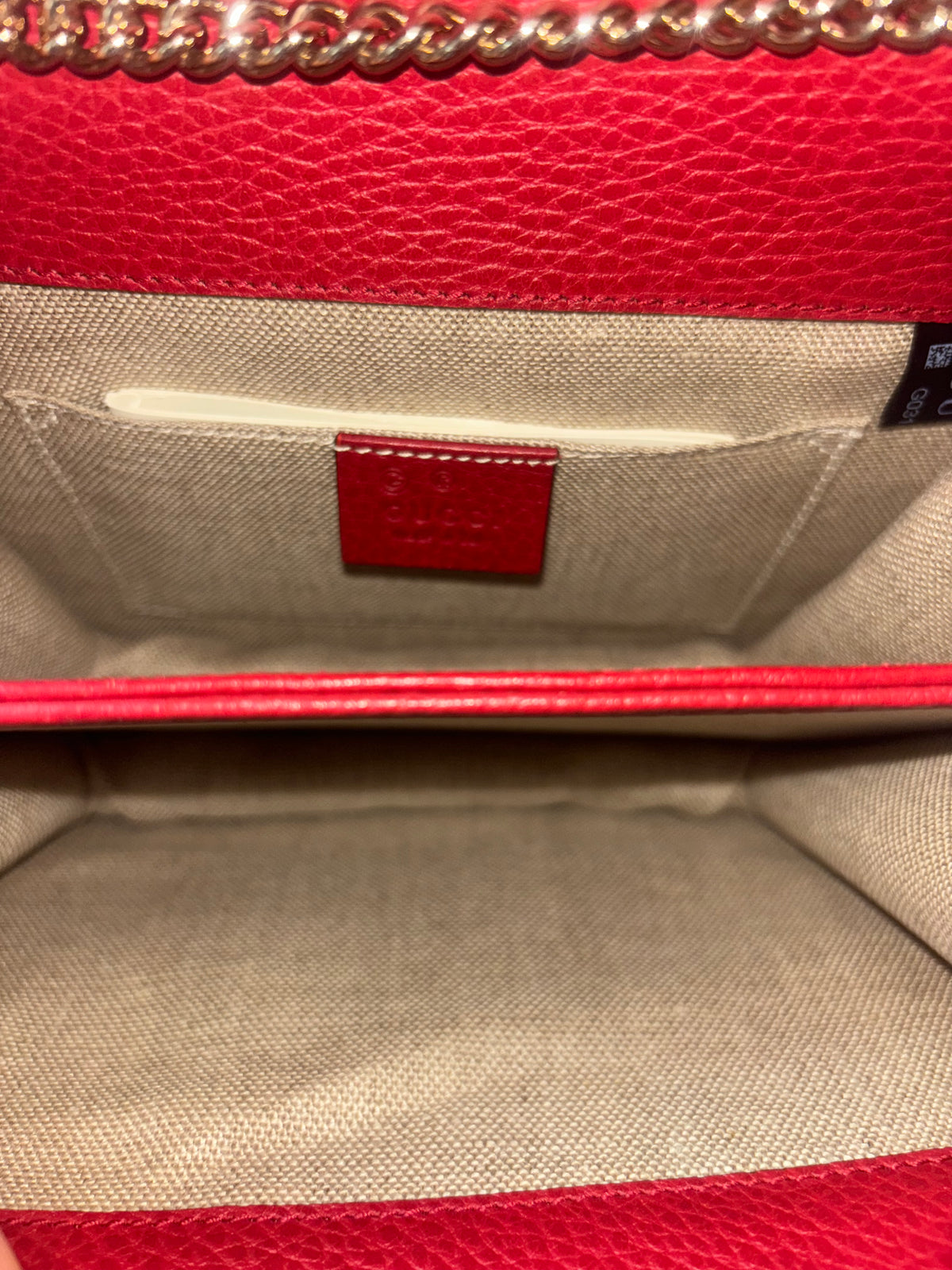 Gucci Interlocking Leather, Burgundy, Leather, Shoulder Bag