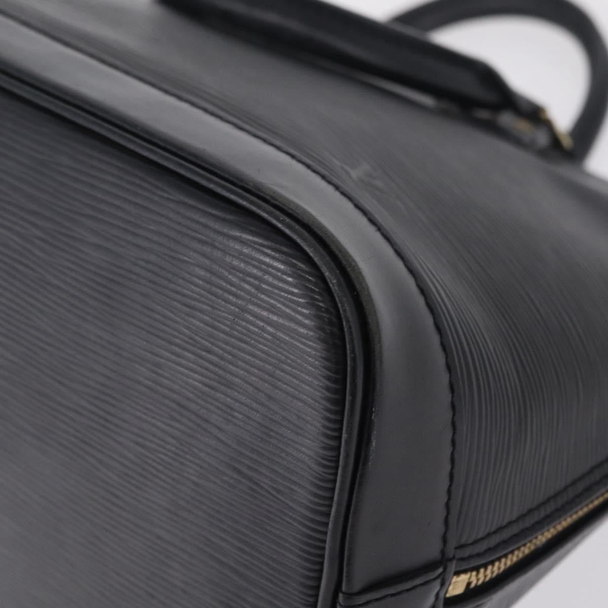Louis Vuitton Alma Epi Leather, Black, Leather, Handbag