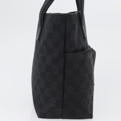 Gucci Double Pocket Tote GG Canvas and leather, Black, Canvas, Handbag