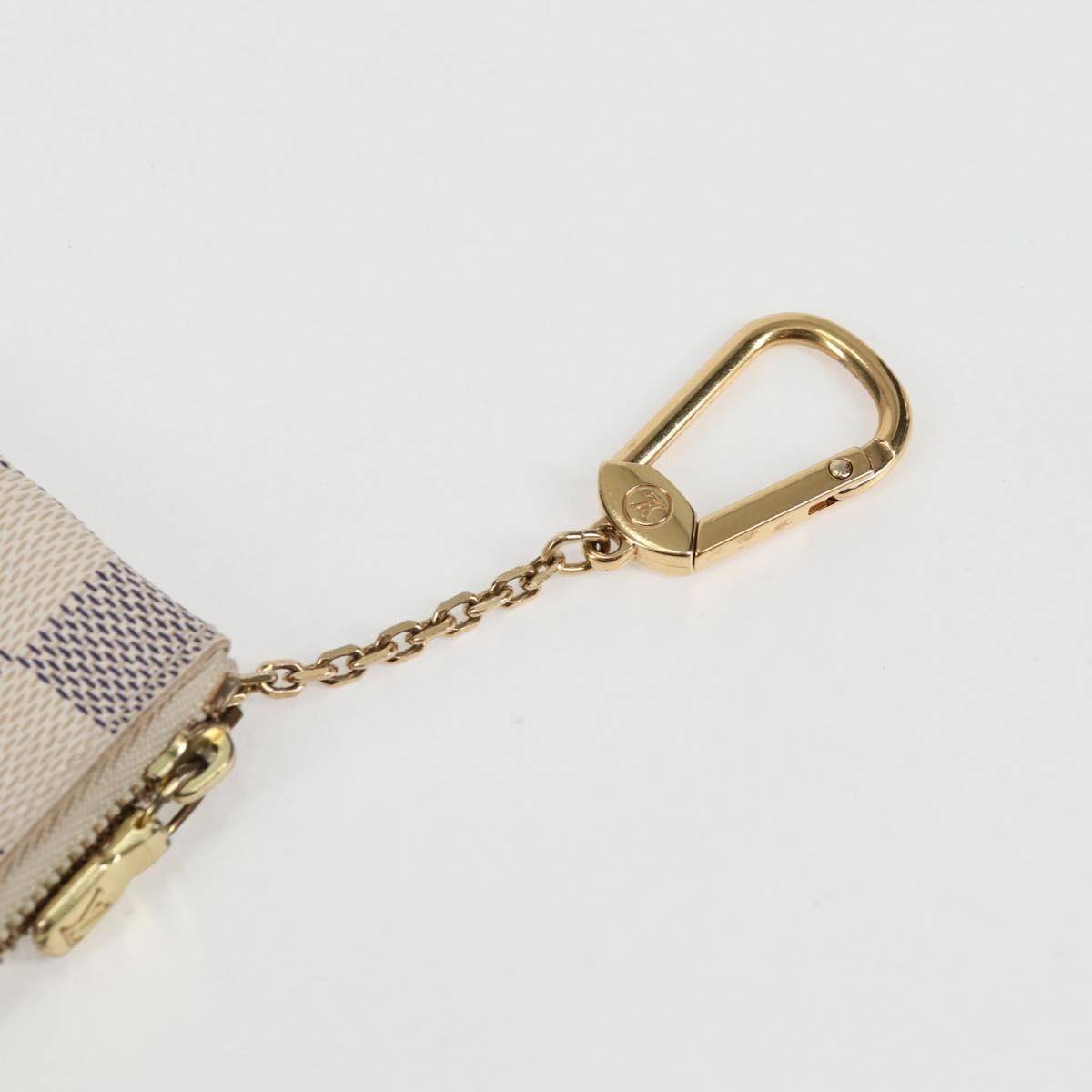 Louis Vuitton Pochette clés NM Canvas, White, Canvas, Wallet