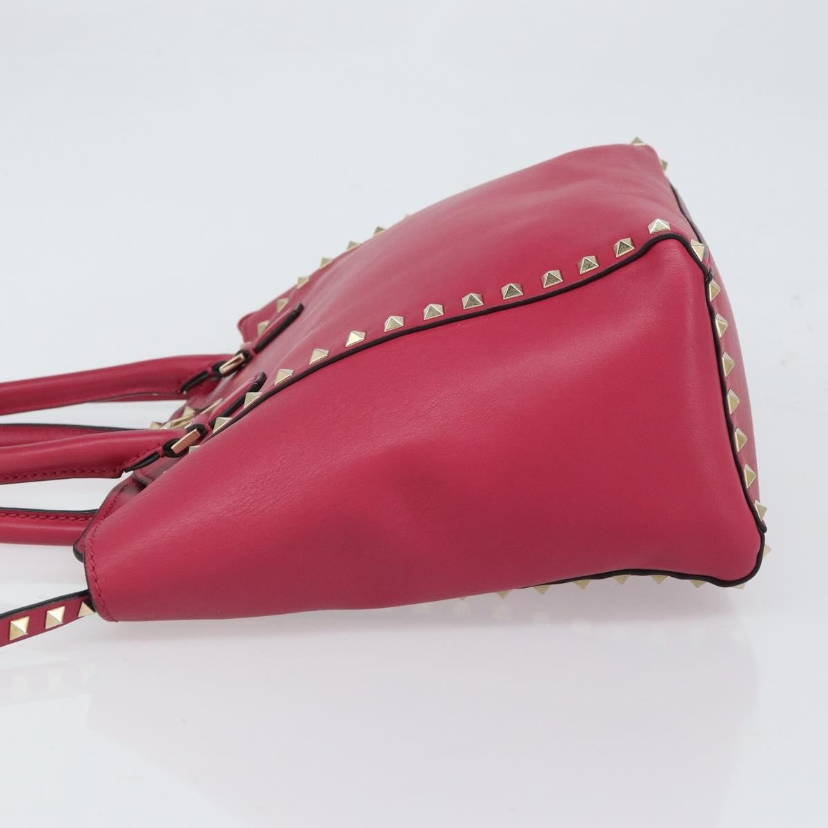 Valentino Garavani Rockstud Tote Rigid Leather, Pink, Leather, Tote Bag