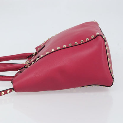 Valentino Garavani Rockstud Tote Rigid Leather, Pink, Leather, Tote Bag