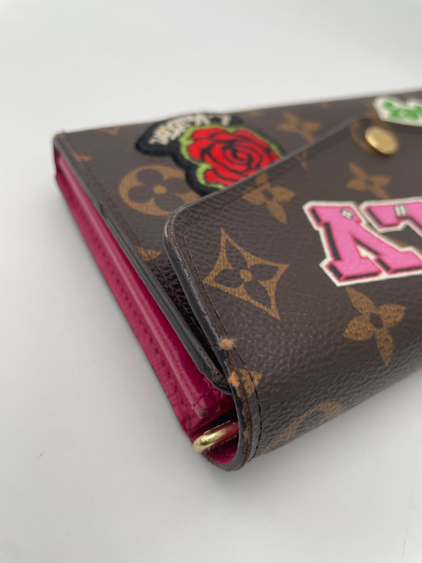 Louis Vuitton Portefeuille Sarah Wallet Monogram Empreinte, BROWN, CANVAS, Wallets