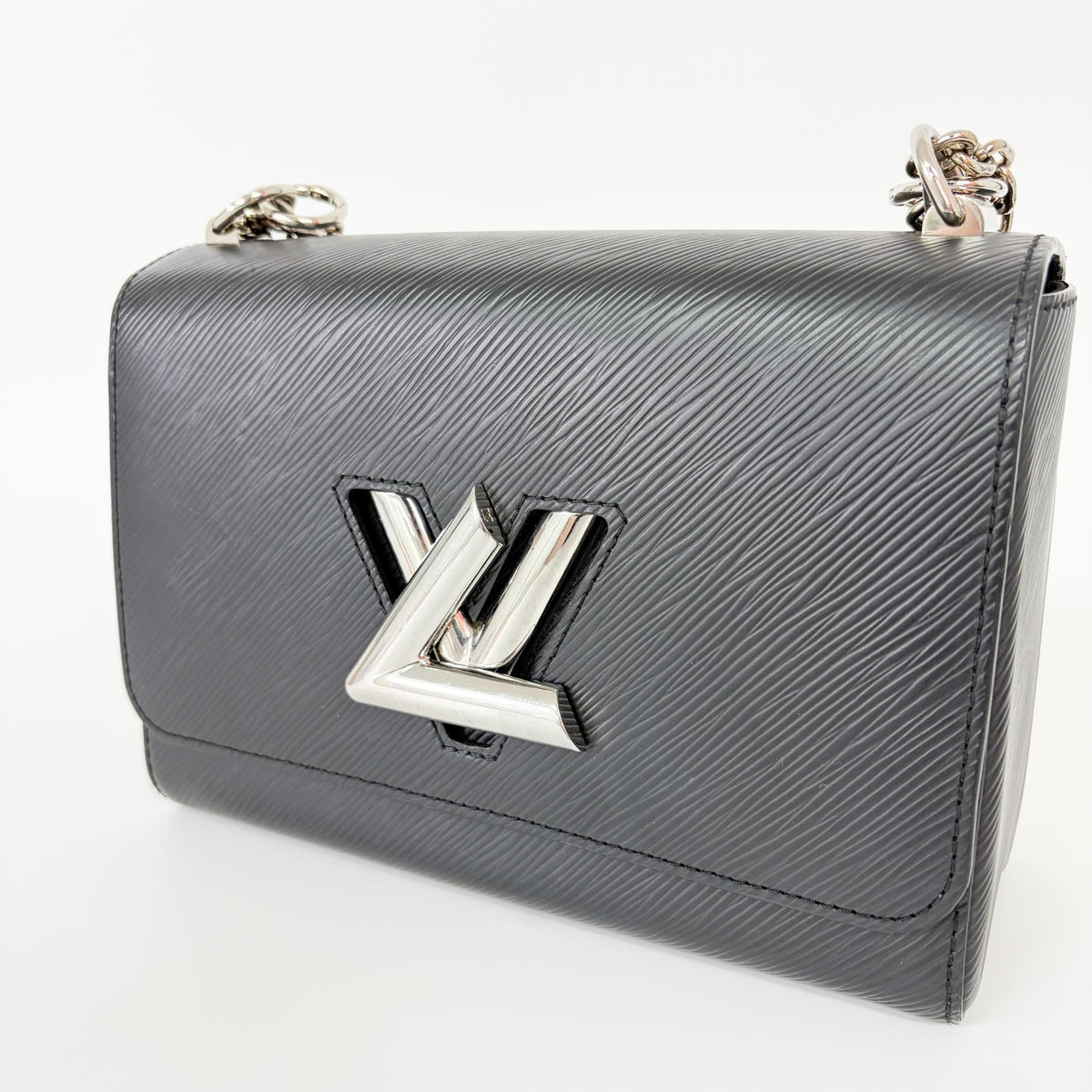 Louis Vuitton Twist Epi Leather, Black, Leather, Handbag