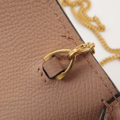 Valentino Garavani VSling Leather, Pink, Leather, Shoulder Bag