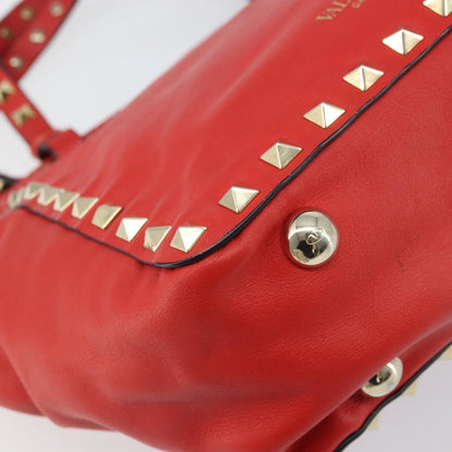 Valentino Garavani Rockstud Tote Soft Leather, Red, Leather, Tote Bag