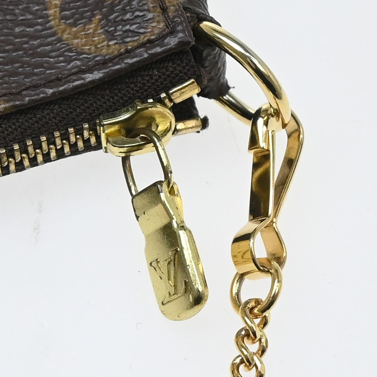 Louis Vuitton Mini pochette accessoires Canvas, Brown, Canvas, Clutch