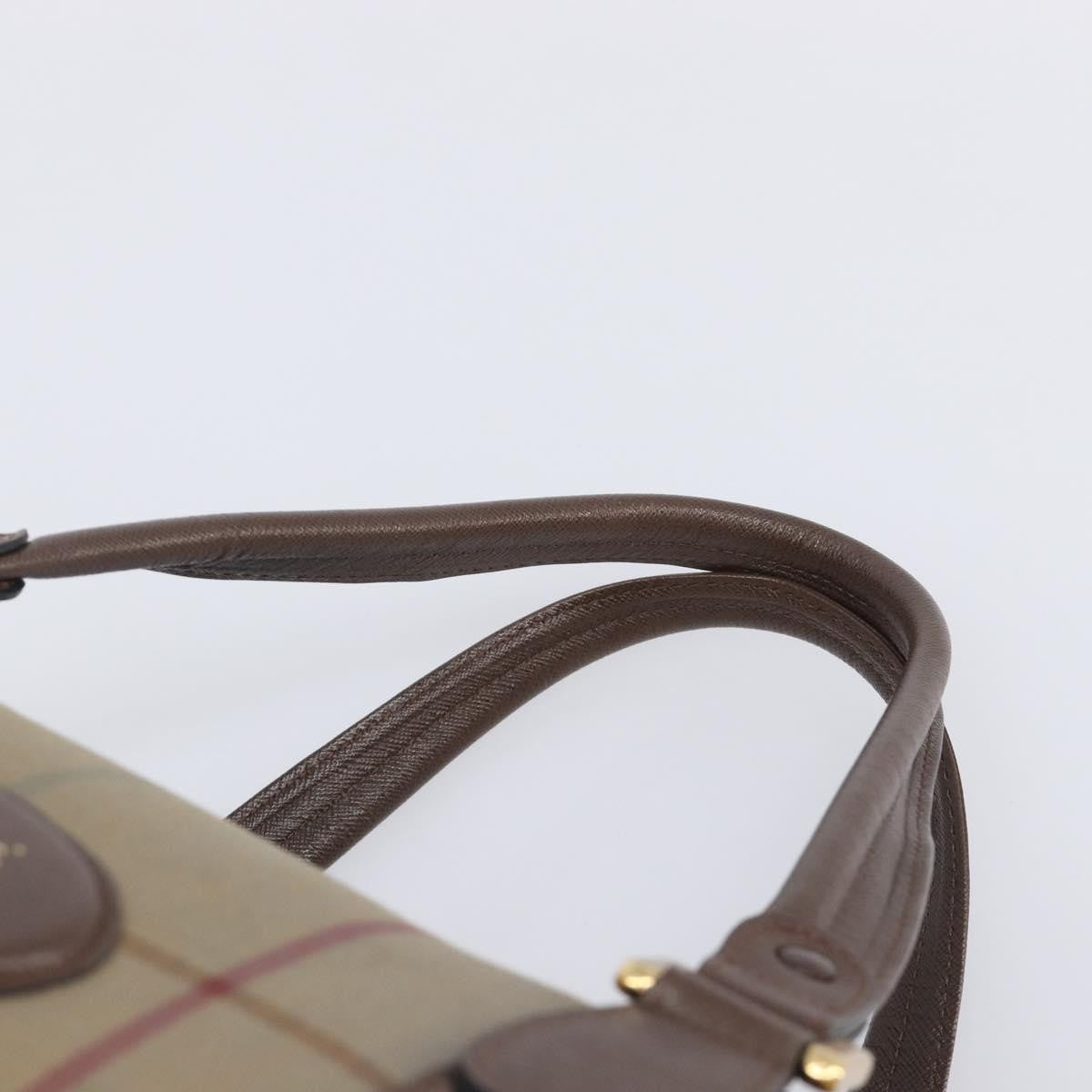 Burberry Nova check boston Canvas, Beige, Canvas, Handbag
