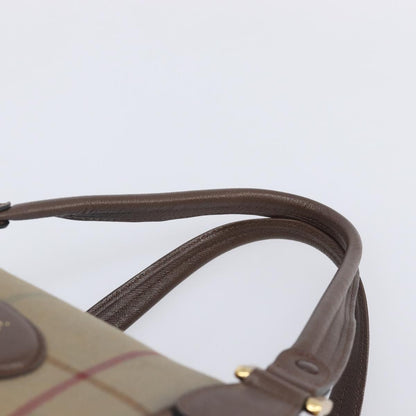 Burberry Nova check boston Canvas, Beige, Canvas, Handbag
