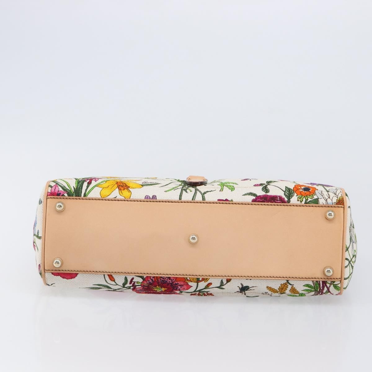 Gucci Joy Bardot Hobo Flora Canvas, Multicolour, Canvas, Handbag