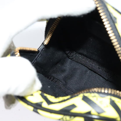 Versace Vintage Clutch Leather, Yellow, PVC, Clutch