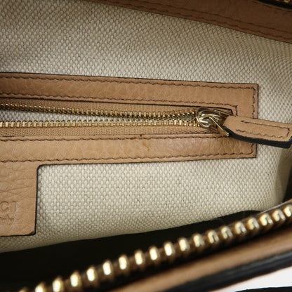 Gucci Soho Working Leather, Beige, Leather, Tote Bag