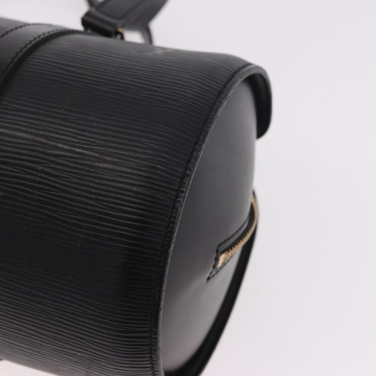 Louis Vuitton Soufflot Epi Leather, Black, Leather, Handbag