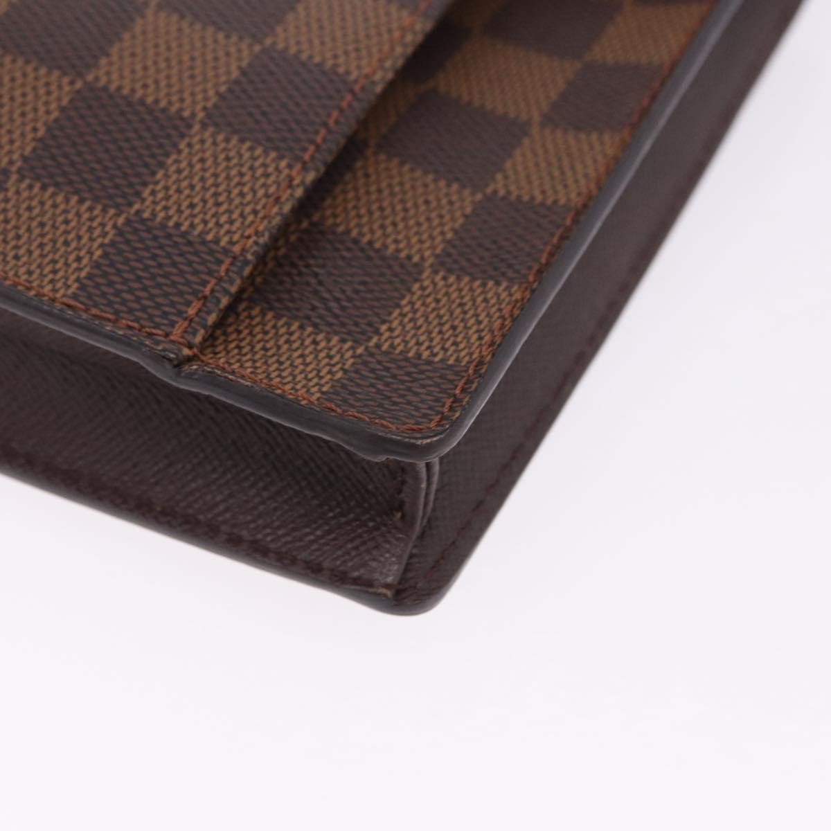 Louis Vuitton Pimlico Damier, Brown, Canvas, Handbag