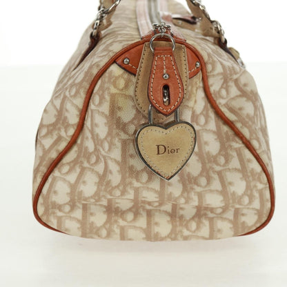 Christian Dior Vintage Trotter Romantique Boston Diorissimo Coated Canvas, Beige, Canvas, Handbag