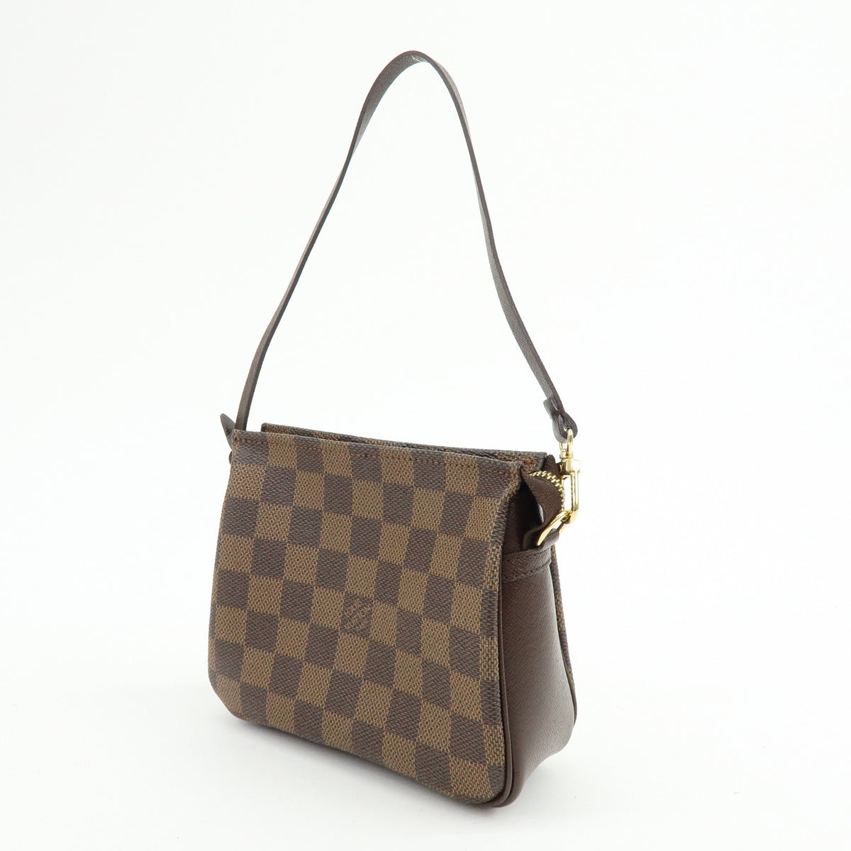 Louis Vuitton Trousse Make Up Damier, Brown, Canvas, Clutch