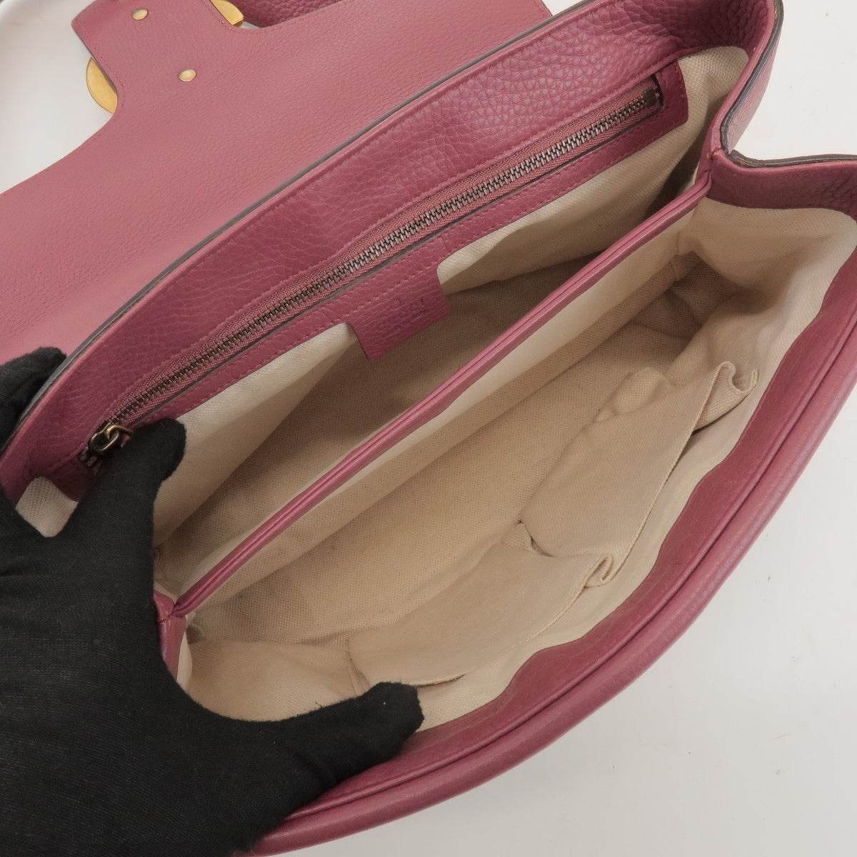 Gucci GG Marmont Leather, Pink, Leather, Shoulder Bag