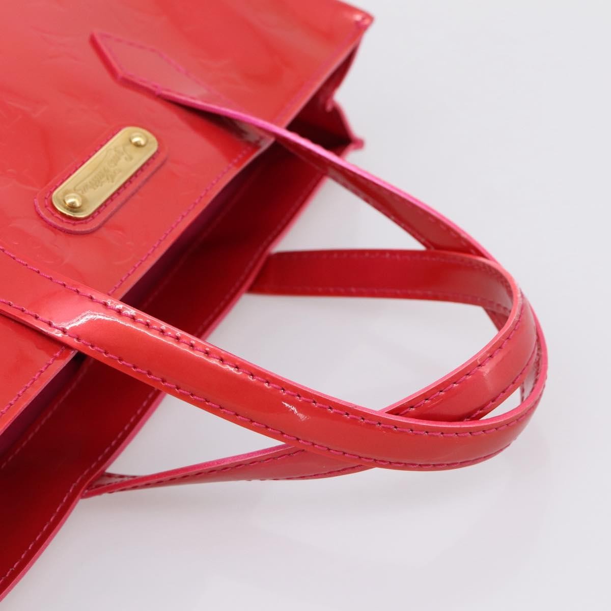Louis Vuitton Wilshire Monogram Vernis, Pink, Patent Leather, Tote Bag