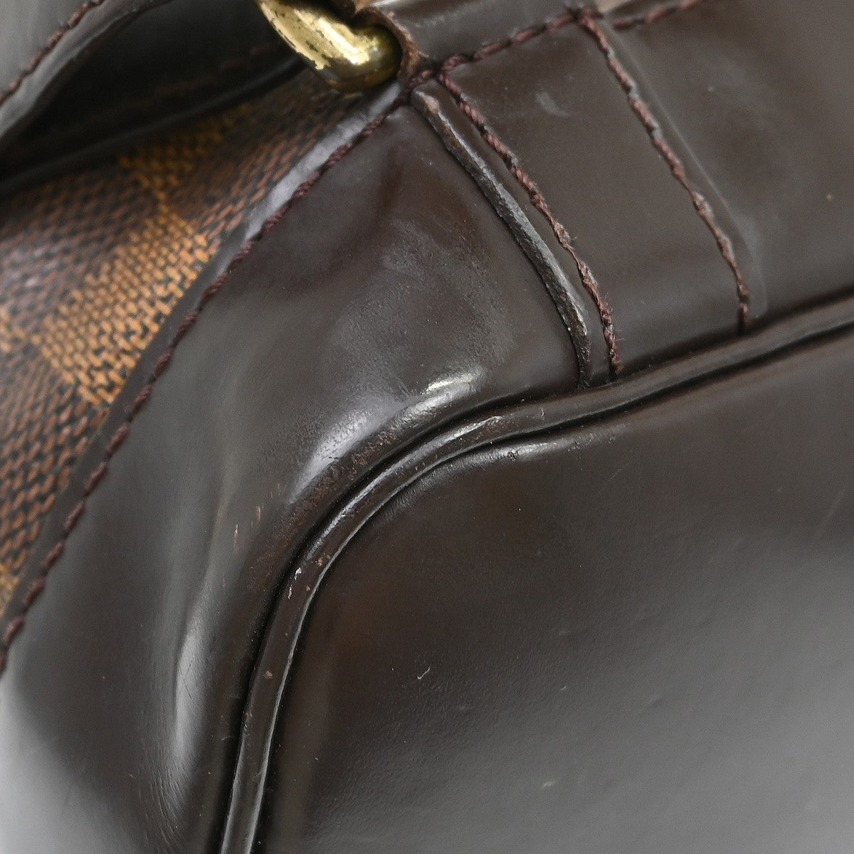 Louis Vuitton Soho Damier Ebene, Brown, Canvas, Backpack