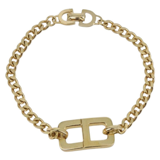 Christian Dior CD Logo Metal, Gold, Metal, Bracelet