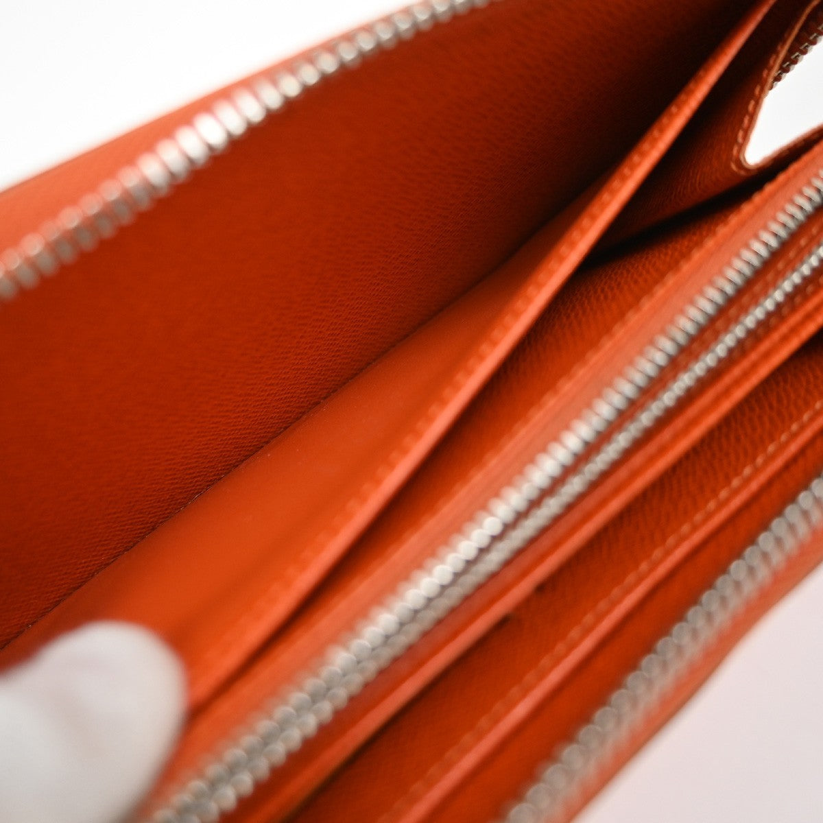 Louis Vuitton Zippy Epi Leather, Orange, Leather, Wallet