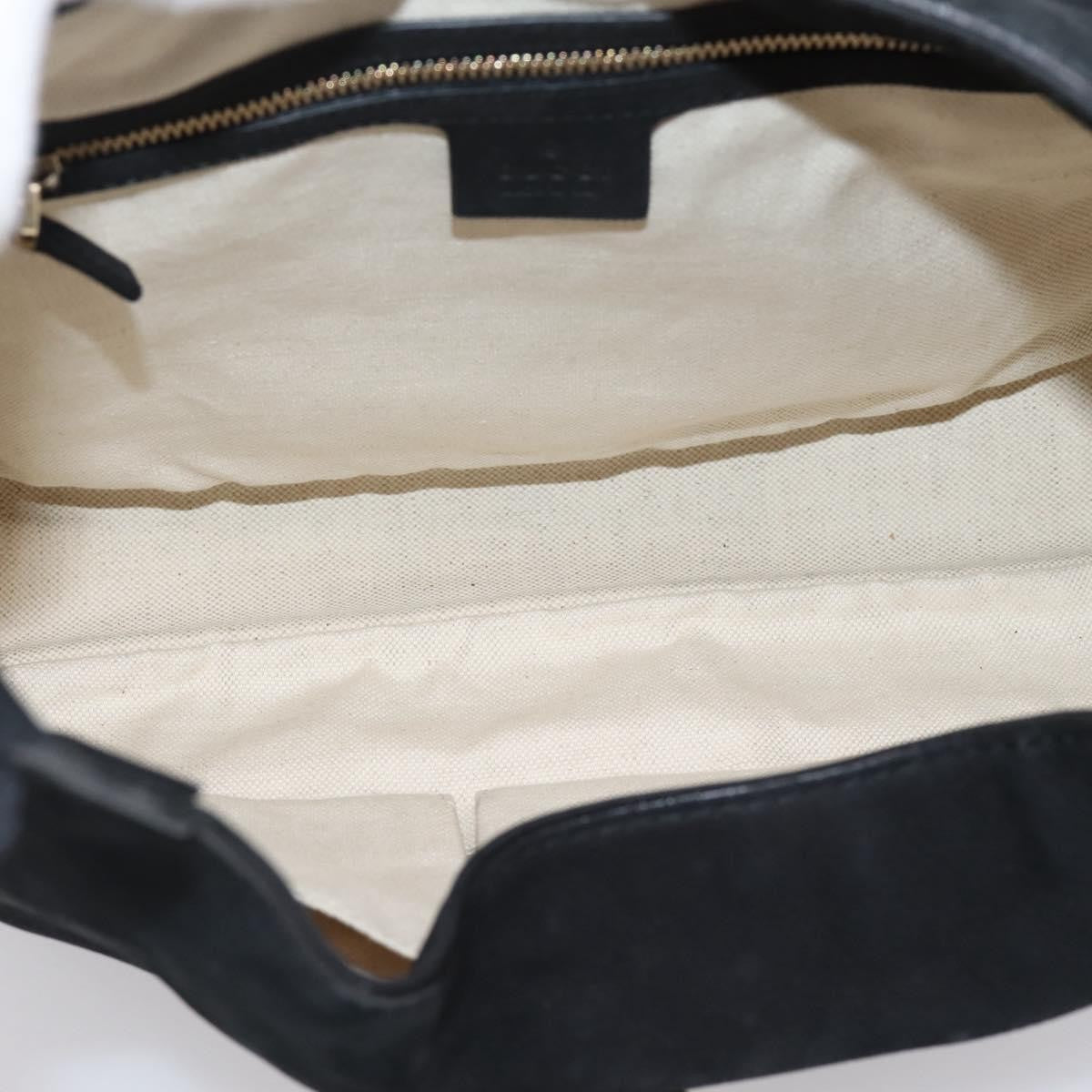 Gucci Jackie O Suede, Black, Leather, Handbag
