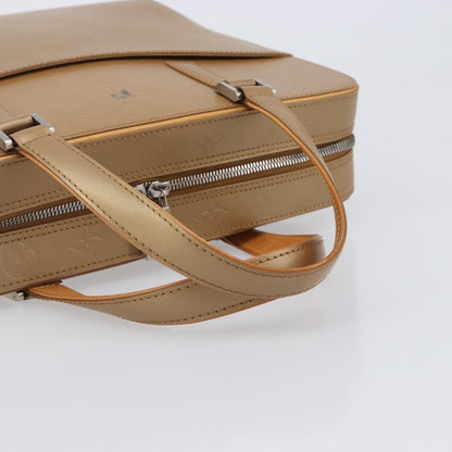 Louis Vuitton Mat Malden Monogram Vernis, Beige, Canvas, Handbag