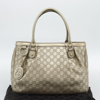 Gucci Sukey Top Handle Guccissima Leather, Gold, Leather, Tote Bag
