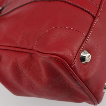 Christian Dior CD Shoulder bag Leather, Red, Leather, Shoulder Bag