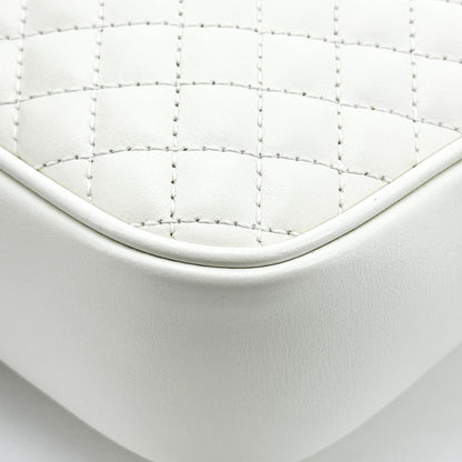 Gucci Trapuntata Camera Quilted Leather, White, Leather, Handbag