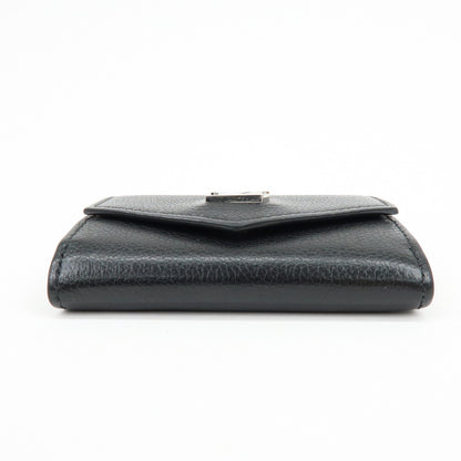 Louis Vuitton Lockmini Leather, Black, Leather, Wallet