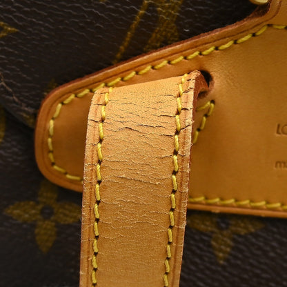 Louis Vuitton Vintage Montsouris Monogram Canvas, Brown, Canvas, Backpack