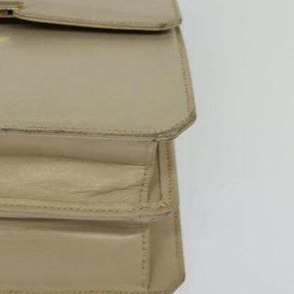 Gucci Vintage Flap Leather, Beige, Leather, Shoulder Bag